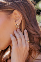 Bindi - Gold Tone Elegant Drop Earrings