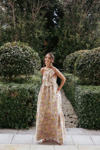 Bethany - Bow Front Elegant Maxi Dress Women