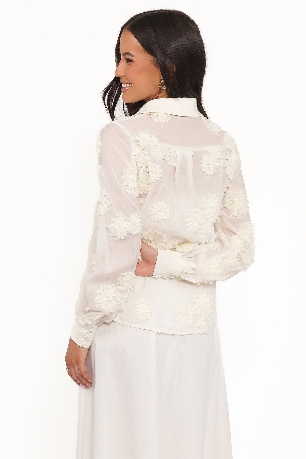 Beatrice - Elegant Button Front Casual Shirt Women