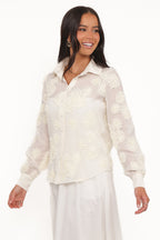Beatrice - Elegant Button Front Casual Shirt Women