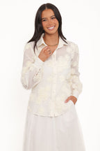 Beatrice - Elegant Button Front Casual Shirt Women