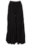 Adele - Black Umbrella Wide Leg Pants Women