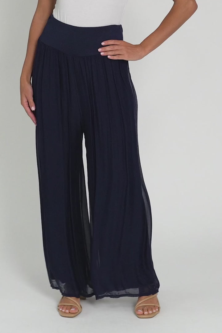 Amelia - Wide Leg Womens Elegant Casual Pants
