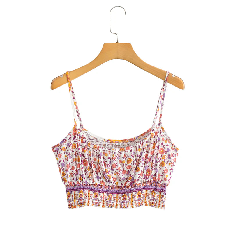 Lucy - Pink Floral Two Piece Pants Set
