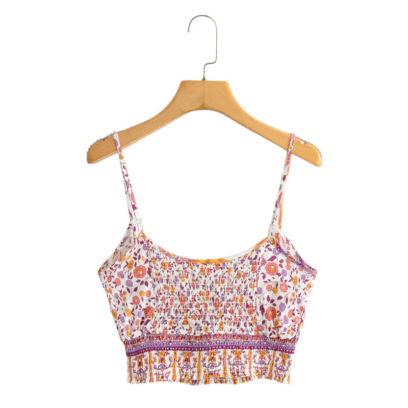 Lucy - Pink Floral Two Piece Pants Set