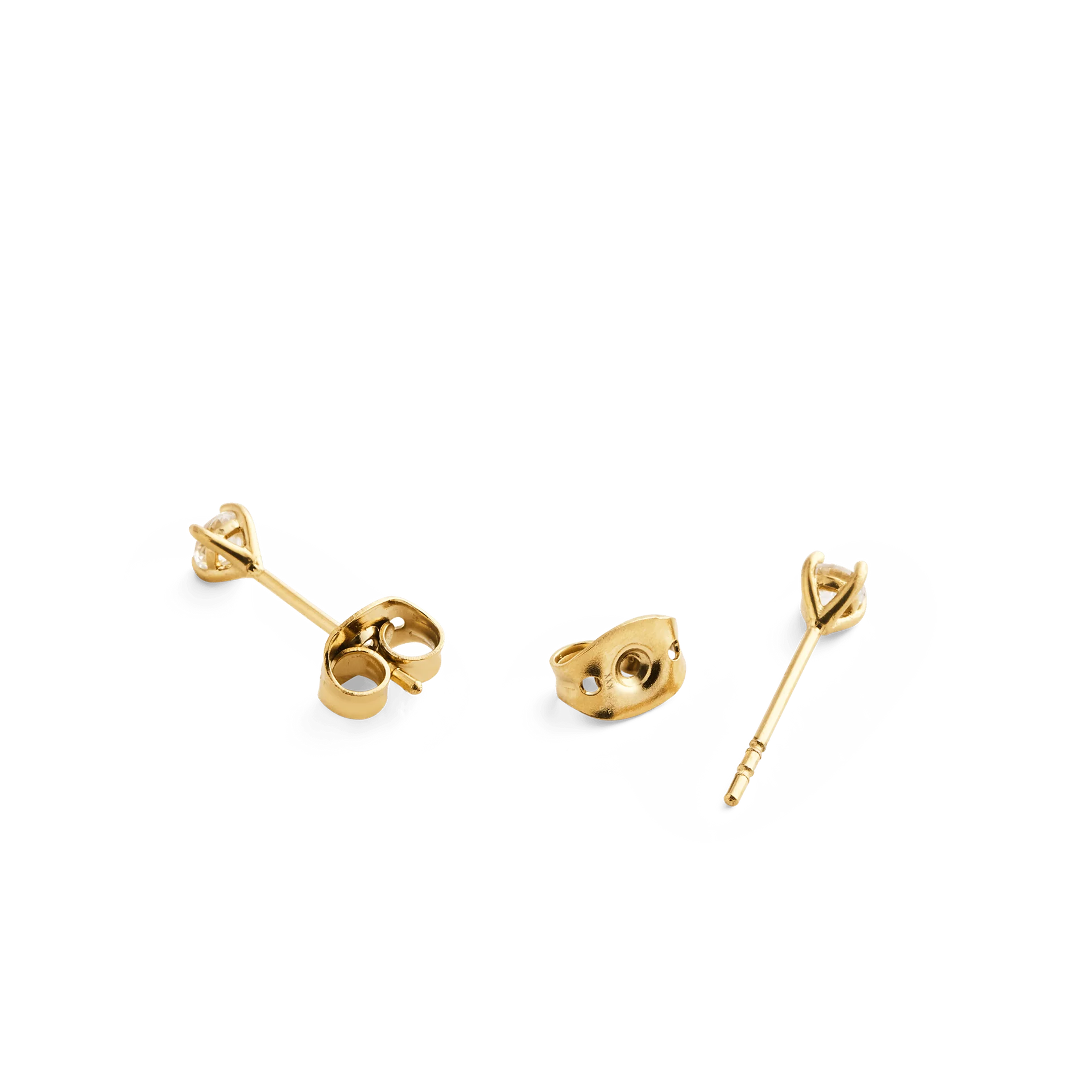 Jasmine - Solitaire Stud Earrings Elegant Everyday Jewelry