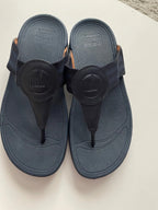Sophie - FitFlop Navy Walkstar Toe-Post Sandal Women