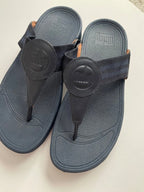 Sophie - FitFlop Navy Walkstar Toe-Post Sandal Women