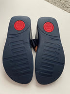 Sophie - FitFlop Navy Walkstar Toe-Post Sandal Women