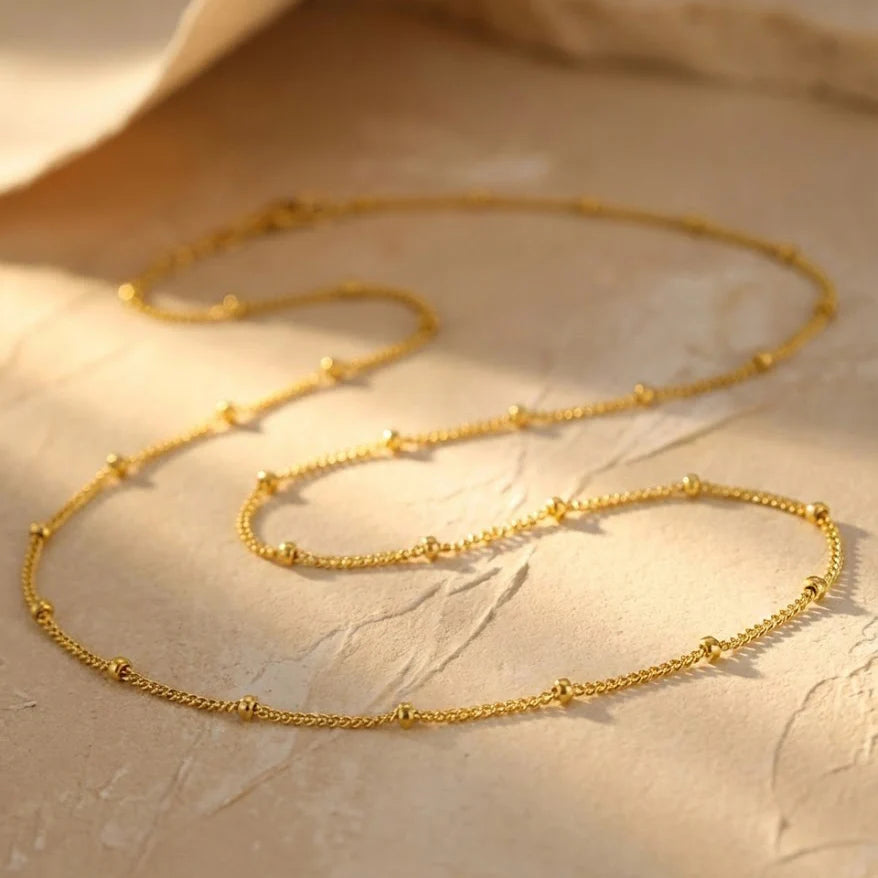Lola - Simple Cable Satellite Chain Necklace