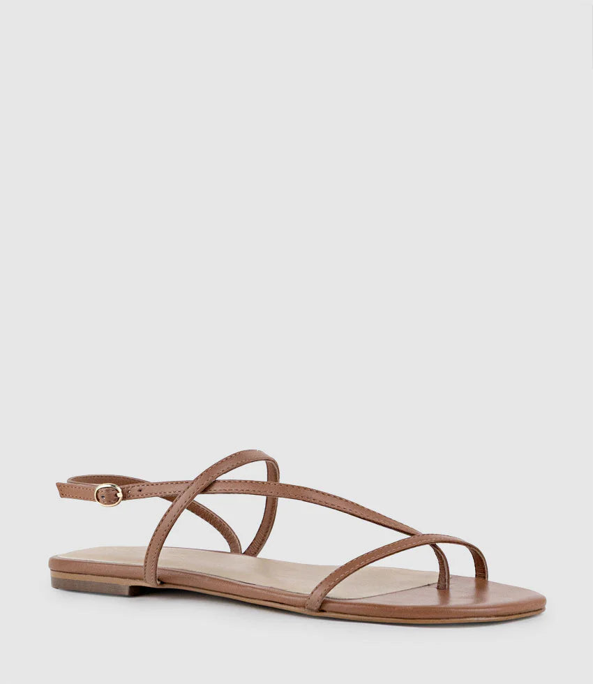 Alice - Brown Fine Strappy Women’s Sandals