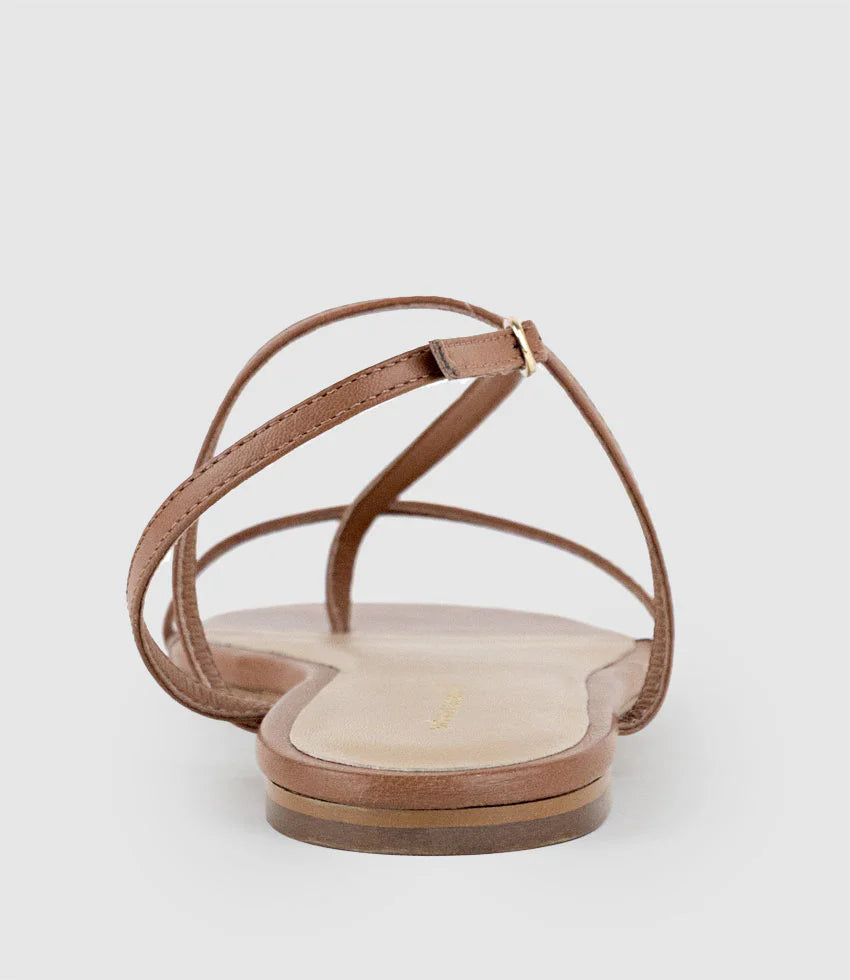 Alice - Brown Fine Strappy Women’s Sandals