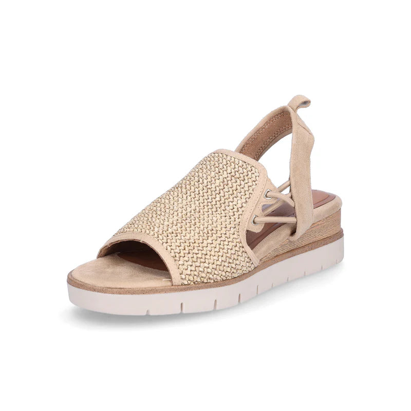 Olivia - Beige Elegant Strappy Sandal for Women