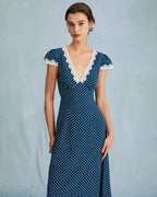 Ava - Black Floral V Neck Maxi Dress